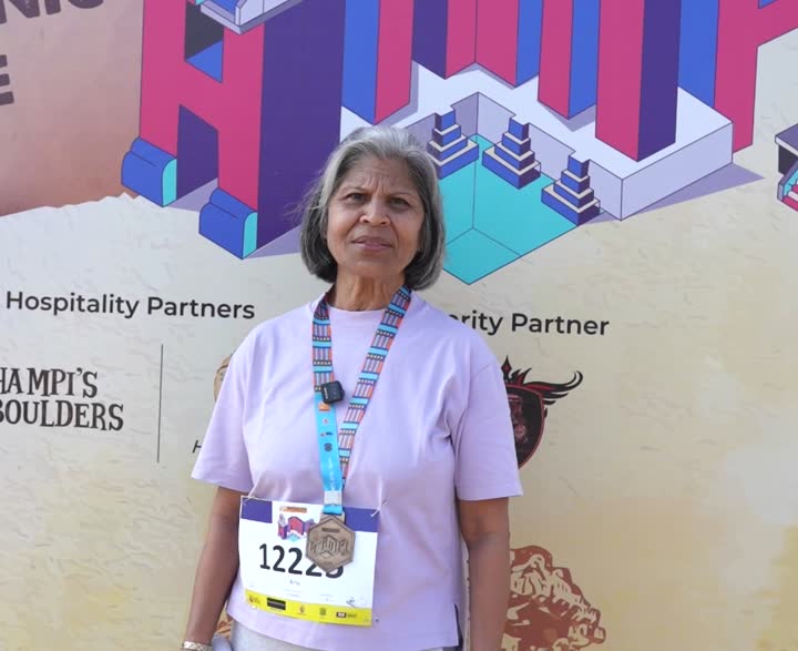 Dr. Amita Pandya was a 5K finisher at GHR Hampi 2026