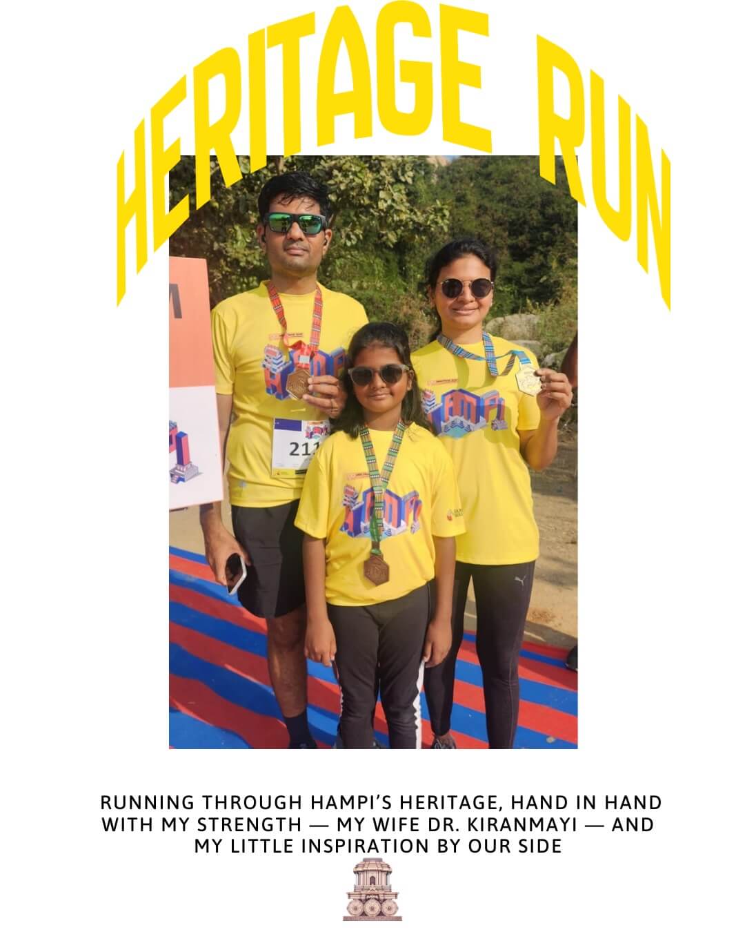 Family run at GHR Hampi